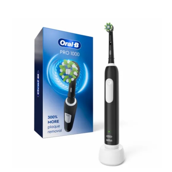 Oral-B Pro 1000 Rechargeable Electric Toothbrush, Black - Picture 1 of 10